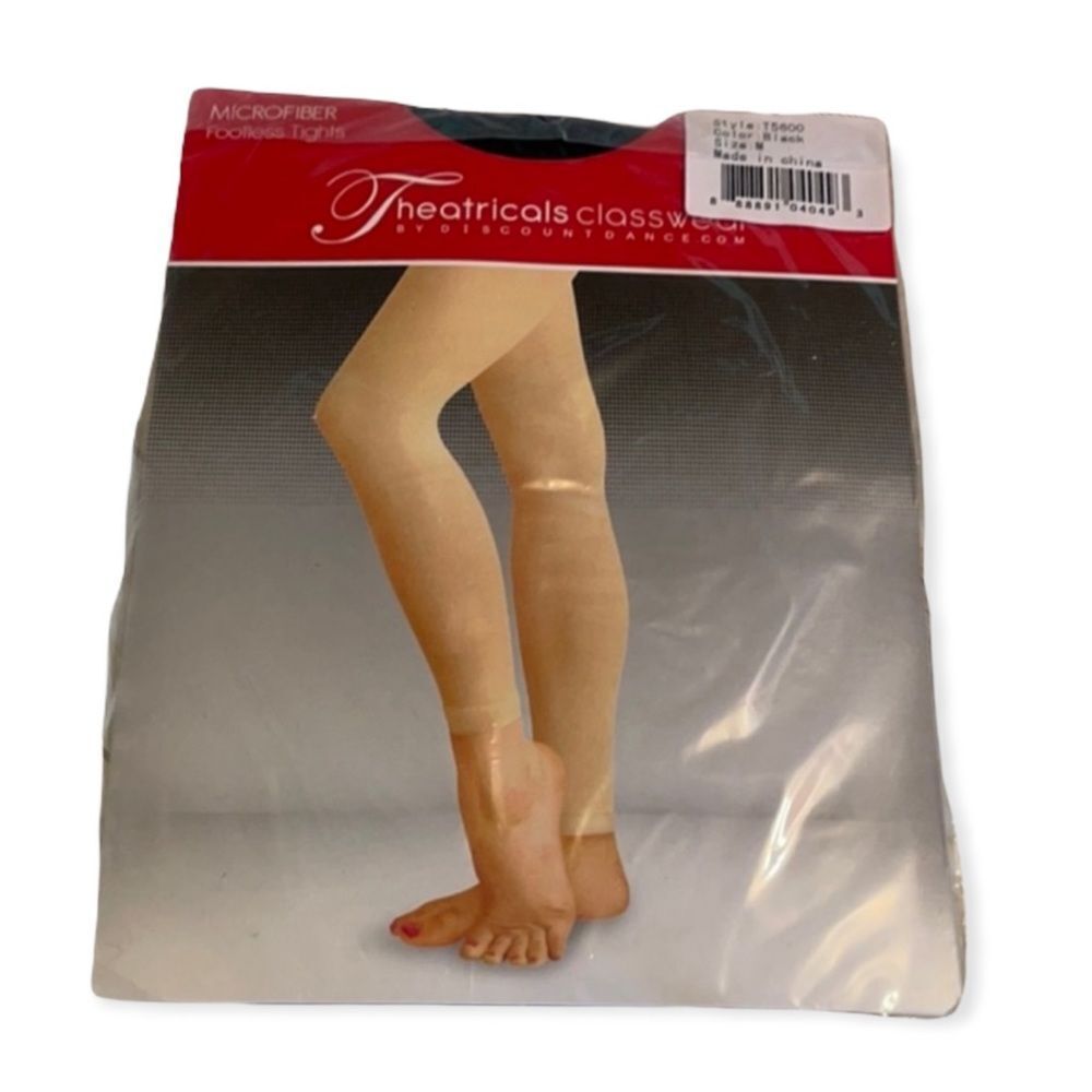 Theatricals Classwear Microfiber Footless Tights M New in Package